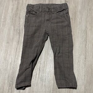 H&M Kids Charcoal Plaid Trousers